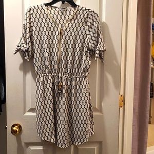 Black & White Printed Dress